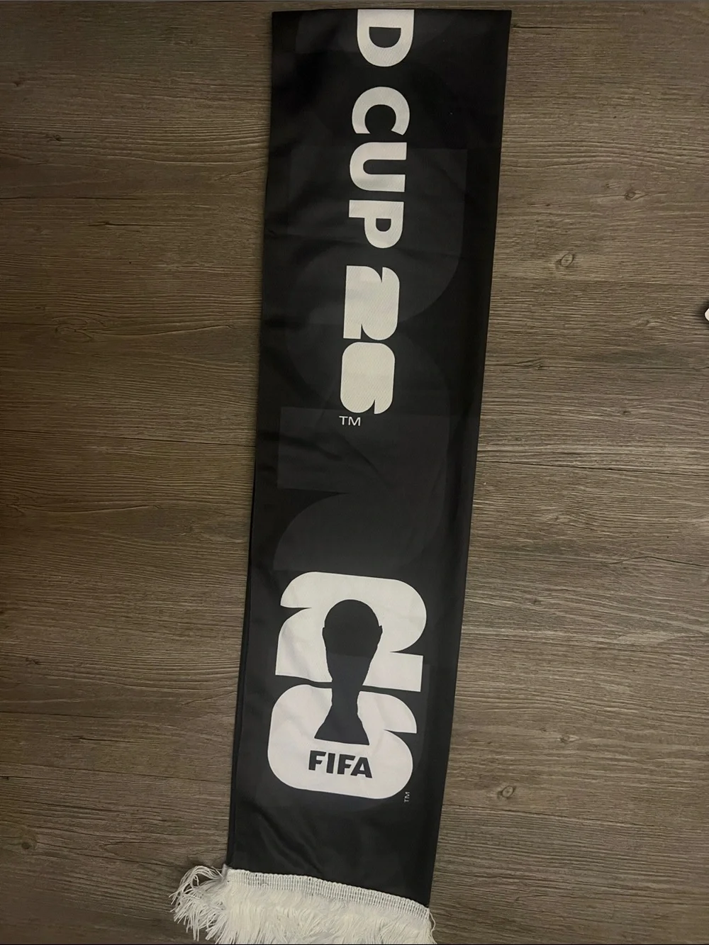 Black and White 2026 World Cup Scarf
